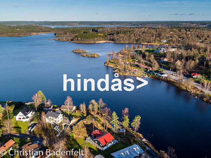 Flygfoto Hindås Badenfelt