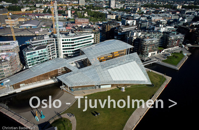 Flygfoto Oslo Norge