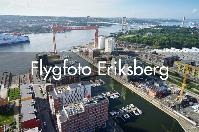 Flygfoto Göteborg - Eriksbergskranen i Göteborg