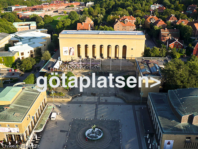 Flygfoto Göteborg Götaplatsen