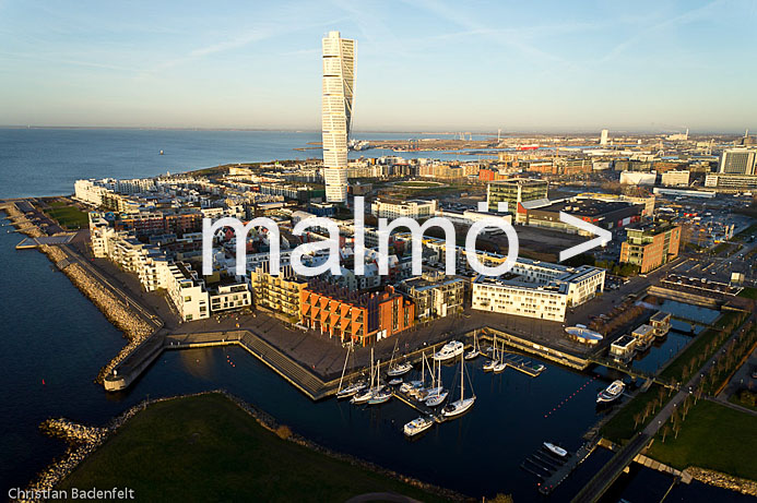 Flygfoto Malmö - Malmö hamn