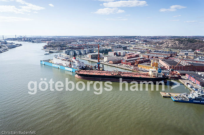 Flygfoto Göteborgs Hamn